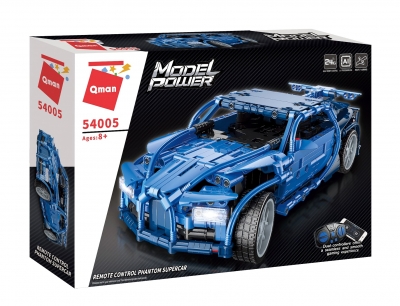 Constructor, Qman, Model Power, Supercar Phantom with RC control, 531 parts
