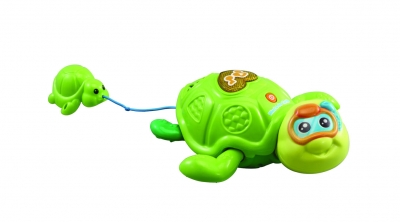 Интерактивна играчка за баня, Vtech, Музикални костенурки, 27.5 х 7.6 х 11.6 см