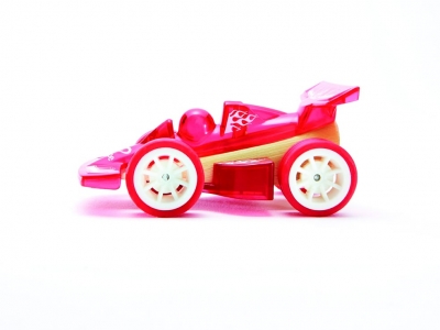 Количка от бамбук, Hape, Червена
