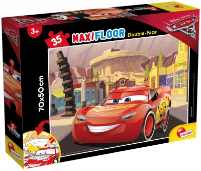 Puzzle, Lisciani, Cars, Double-sided puzzle 35 pieces