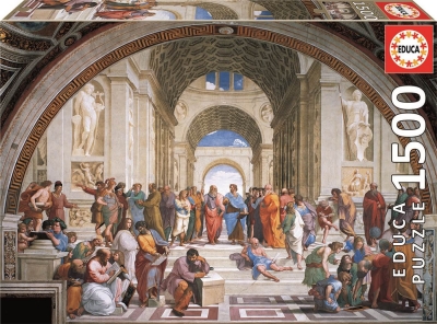 Пъзел, Educa, Училище в Атина, Рафаел, 1500 части