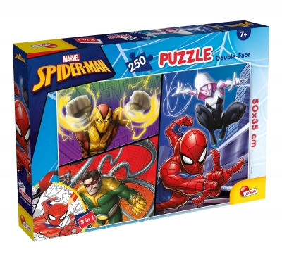 Пъзел, Lisciani, Spider-man, Двулицев пъзел, 250 части