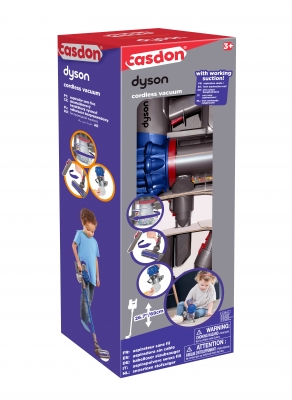 Интерактивна играчка, Casdon, Dyson, Безжична прахосмукачка, Синя
