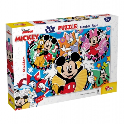Пъзел, Lisciani, Mickey Mouse, Двулицев пъзел 24 части