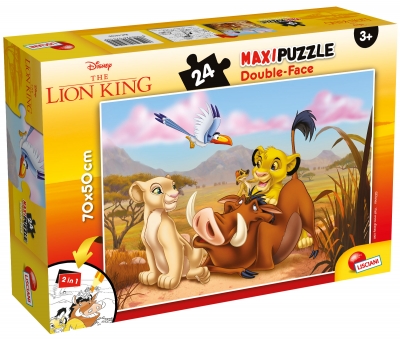 Puzzle, Lisciani, The Lion King, Double-sided puzzle 24 pieces