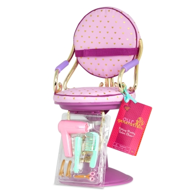 Set, Battat, Our Generation, Hairdressing chair, Pink