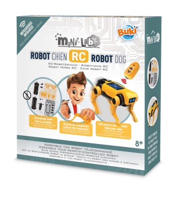 Kit educațional, Buki France, Mini laborator, câine robot RC