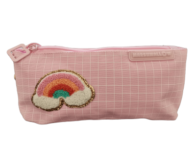 Несесер, Marshmallow, Chenill, 8 x 21 x 4 см, Розов 