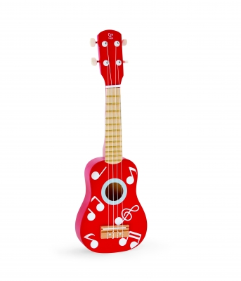 Musical toy, Hape, Guitar, Red