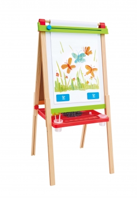 Двустранен дървен статив за рисуване, Hape, 52 x 43 x 115 см
