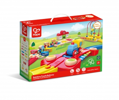 Дървен комплект, Hape, Железопътен комплект, Цветовете на дъгата