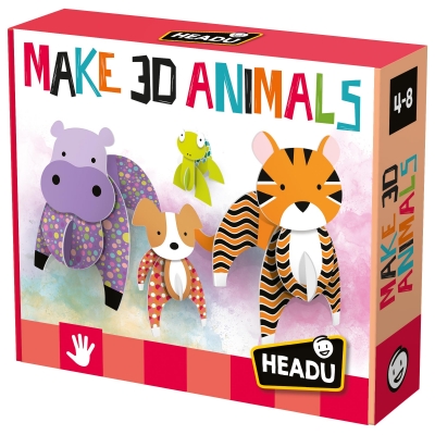 Образователна игра, Headu, Montessori, 3D животни