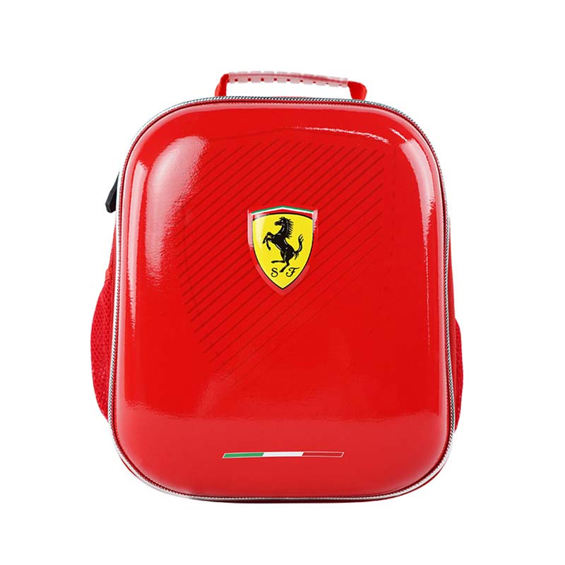 Комплект детска раница Ferrari с футболна топка, Червен, 30 х 25 х 18 см