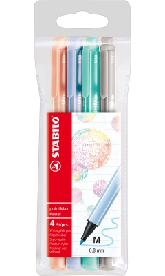 Set of markers, Stabilo, pointMax Pastel, 4 colors