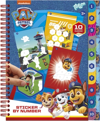 Творчески комплект, Totum, Paw Patrol, Книжка със стикери по номера