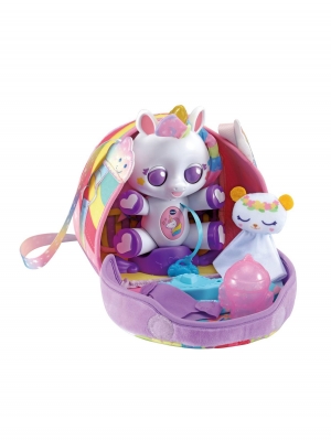 Интерактивна играчка, Vtech, Еднорог с легло, 12 х 17.6 х 20 см