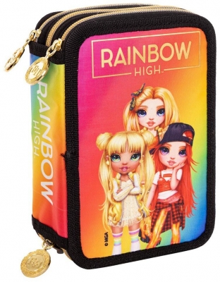 Ученически несесер, Astra, AC31, Rainbow High, Златен стил, С аксесоари, 20.5 x 13 x 6 см