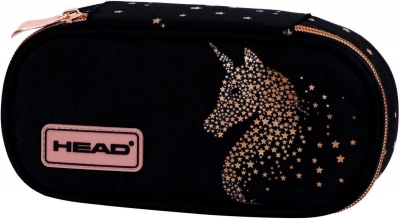 School bag, Head, Golden Unicorn, 22 x 9 x 5 cm
