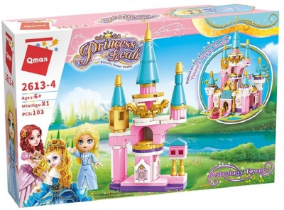 Конструктор, Qman, Princess Leah, Цветен океански замък, Астрологична кула, 103 части