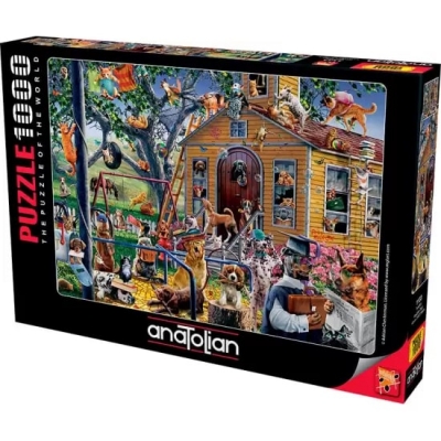 Puzzle, Anatolian, Playful dogs, 1000 pieces