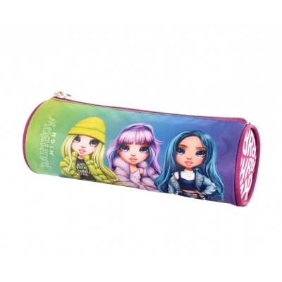 Единичен несесер, Astra, Rainbow High, Сребърен стил, Цилиндричен, Без аксесоари, 8 x 22 x 8 см