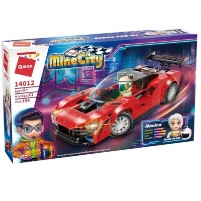 Конструктор, Qman, MineCity, Автомобил, Senna S5N-N1, 198 части