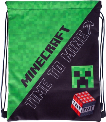 Спортна чанта, Astra, MINECRAFT, Time To Mine, 44 x 33 см