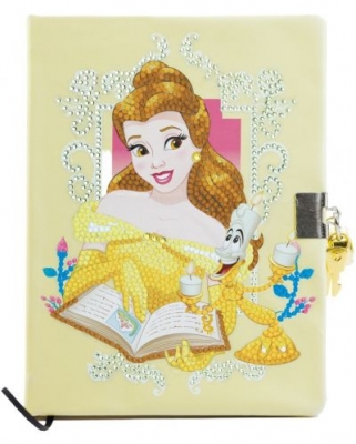 Творчески комплект, Craft Buddy, Направи сам таен дневник с диамантена корица, Бел, 21 х 15 см, 5 части