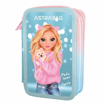 Ученически несесер, Astra, AС31, Топ тийнейджъри, Софи, С аксесоари, 20.5 x 13 x 6 см