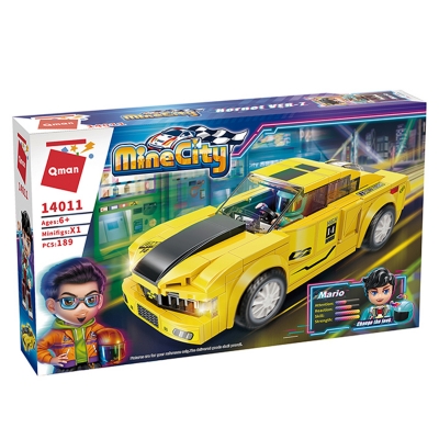 Set constructie, Qman, MineCity, Car, Hornet VER-7, 189 piese