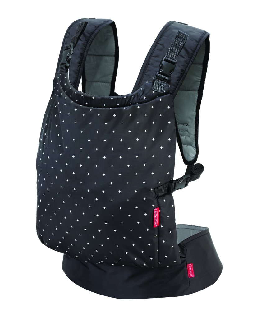 Marsupiu ergonomic pentru bebeluși, Infantino, 2 în 1, Negru, de la 5,5 la 18 kg.