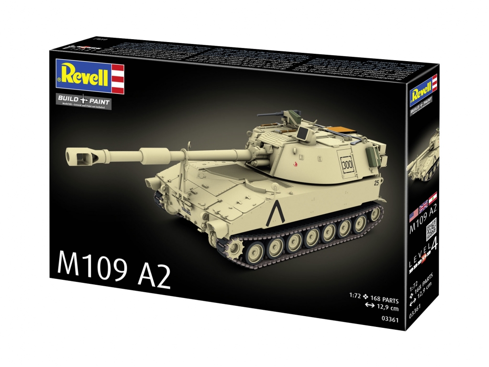 Model de asamblare, Revell, Tanc M109 A2, 168 de piese