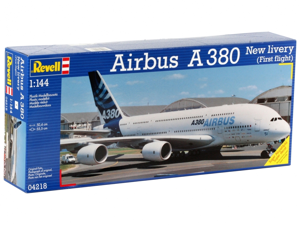 Kit Macheta Aeromodele de construit Revell Airbus A380 New Livery 1:144 REV 04218