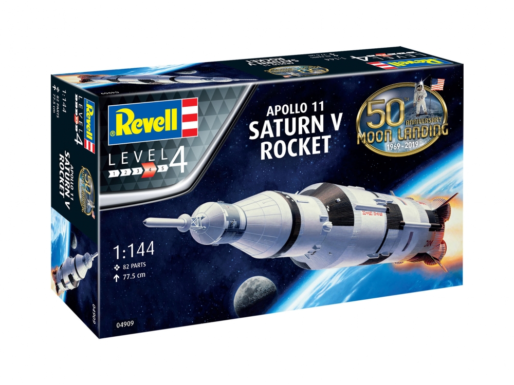 Kit Macheta Aeromodele de construit Revell Apollo Saturn V 1:144 REV 04909