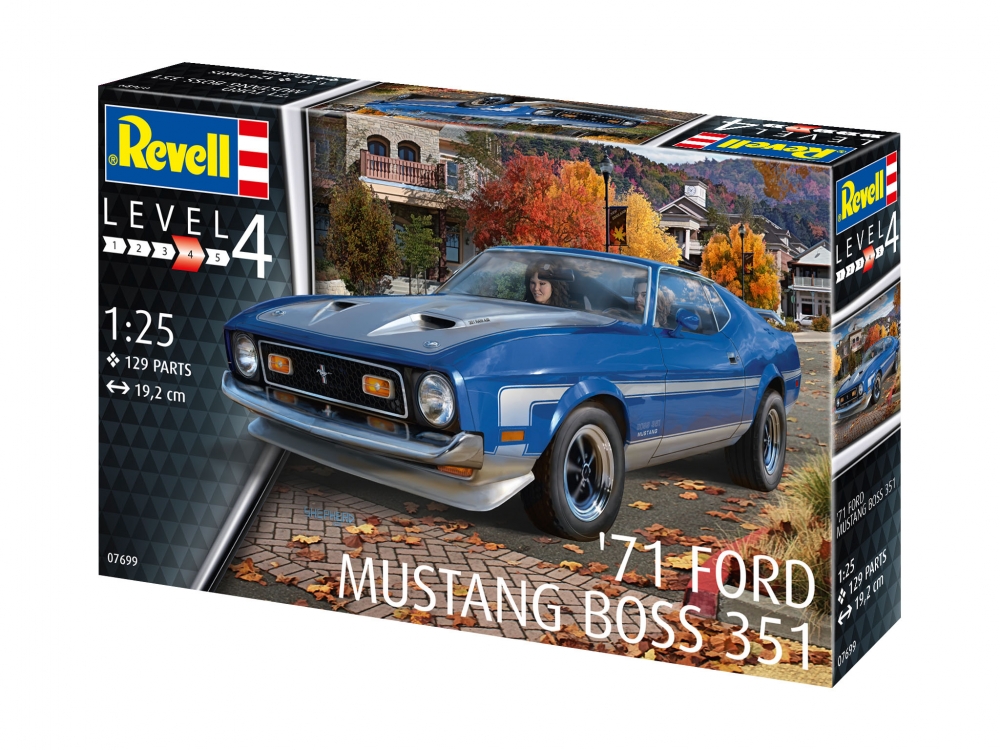 Automodel de construit Revell71 Mustang Boss 351 120 piese