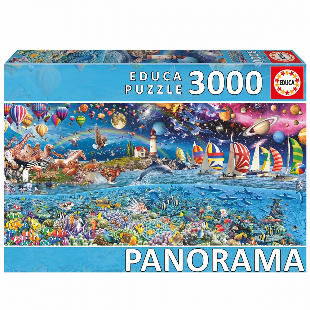 Puzzle panoramic, Educa, Life, 3000 piese