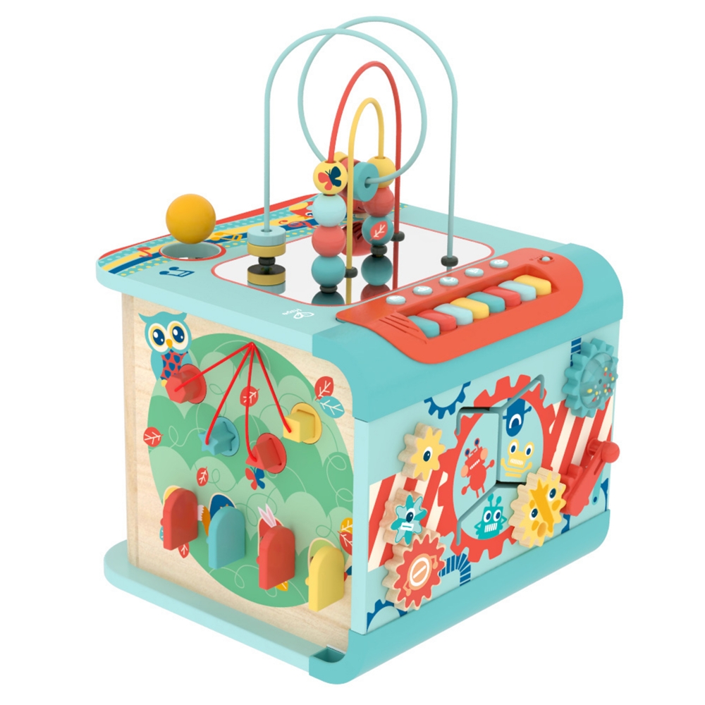 Jucarie interactiva, Hape, Cub muzical magic 4 in 1