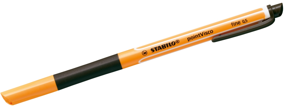 Pix cu gel, Stabilo, 0.5mm, Negru