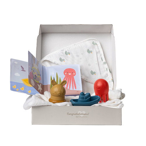 Set nou-nascuti, Taf Toys, Ora baie, 5 bucati