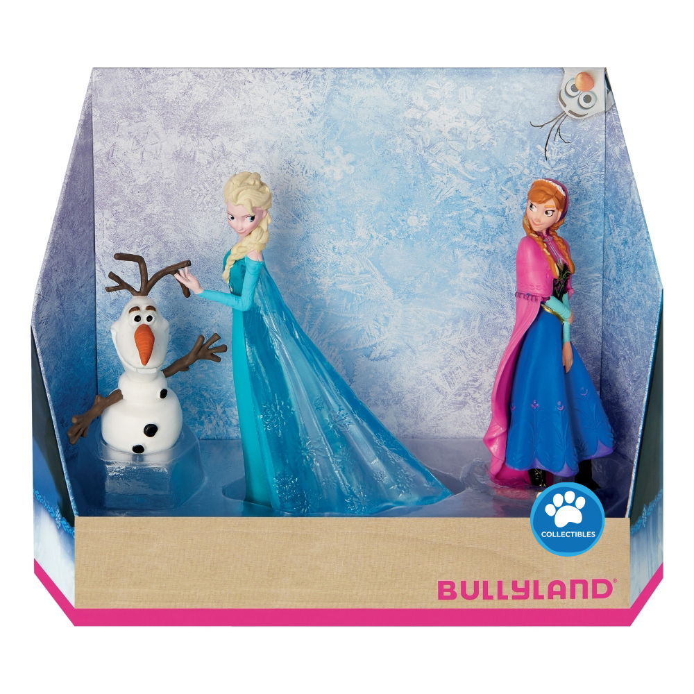 Set figurine de colectie, Walt Disney, Bullyland, Disney 100 Platinum Frozen, 3buc.