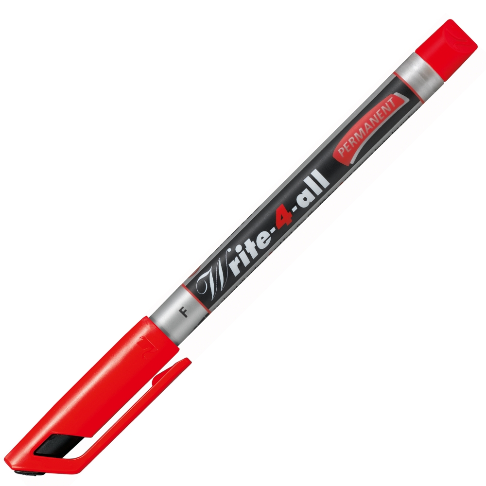 Marker permanent, Stabilo, Write-4-All, Fine F, Rosu