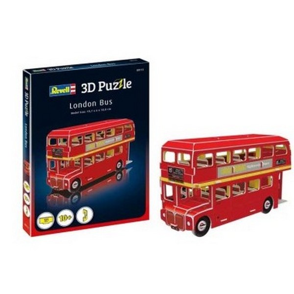 Puzzle 3D Revell Autobuzul din Londra - 66 piese