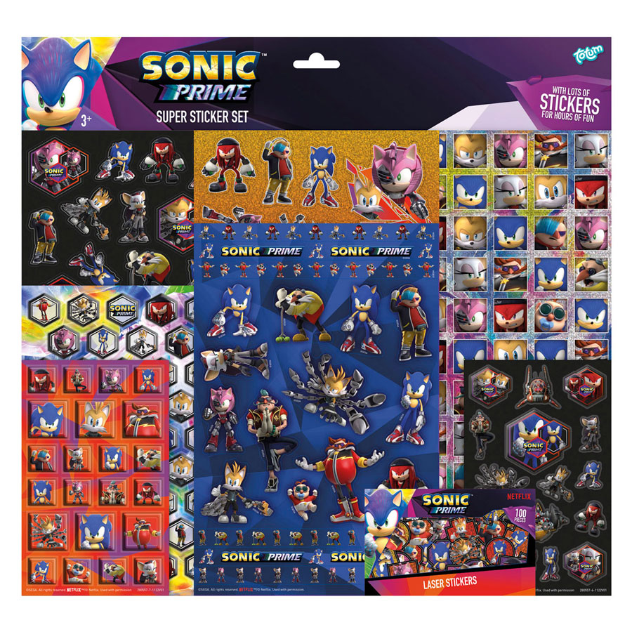 Super set abtibilduri Sonic Prime