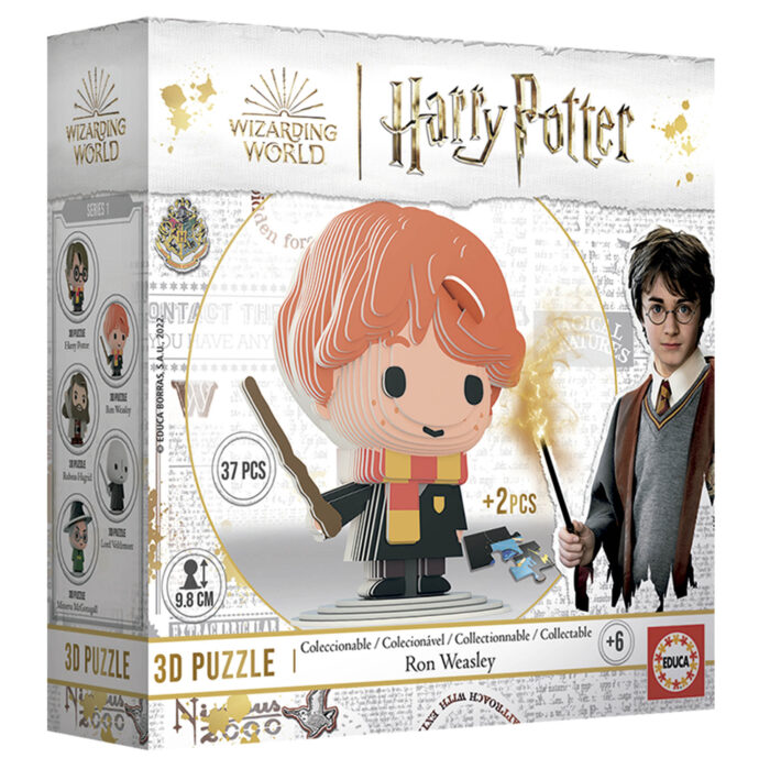 Puzzle, Educa, Mini figurina, Ron Weasley 3D, 33 piese