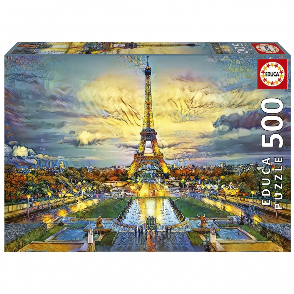 Puzzle, Educa, Turnul Eiffel, 500 piese