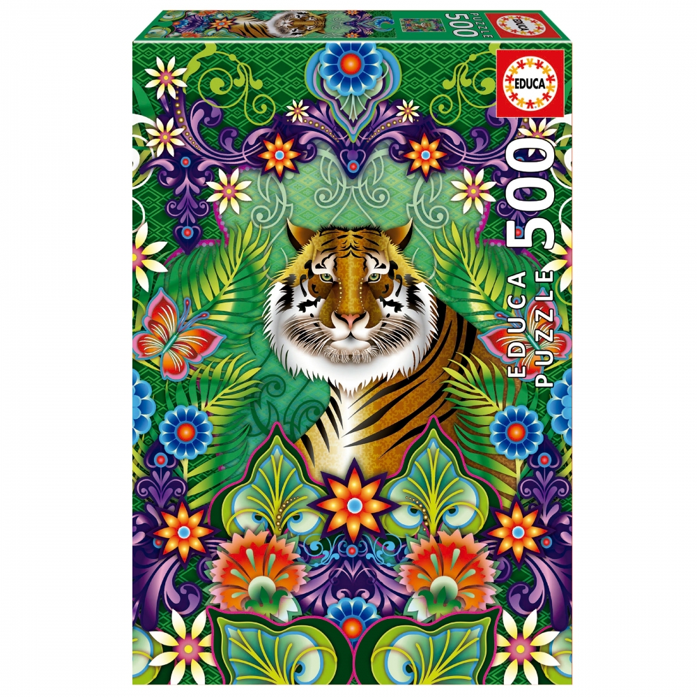 Puzzle, Educa, Tigrul Bengal, 500 piese