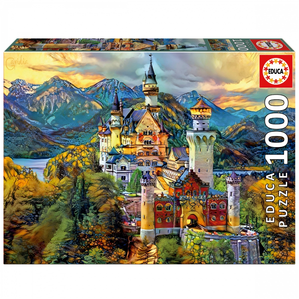 Puzzle, Educa, Castelul Neuschwanstein, 1000 piese