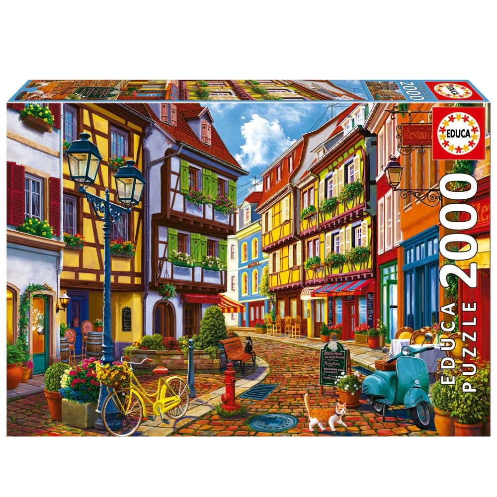 Puzzle, Educa, Strada luminoasa, 2000 piese