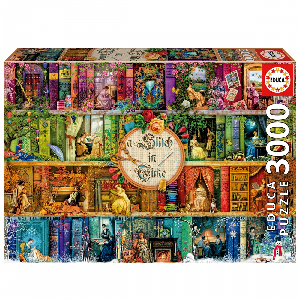 Puzzle, Educa, A stitch in time, 3000 piese