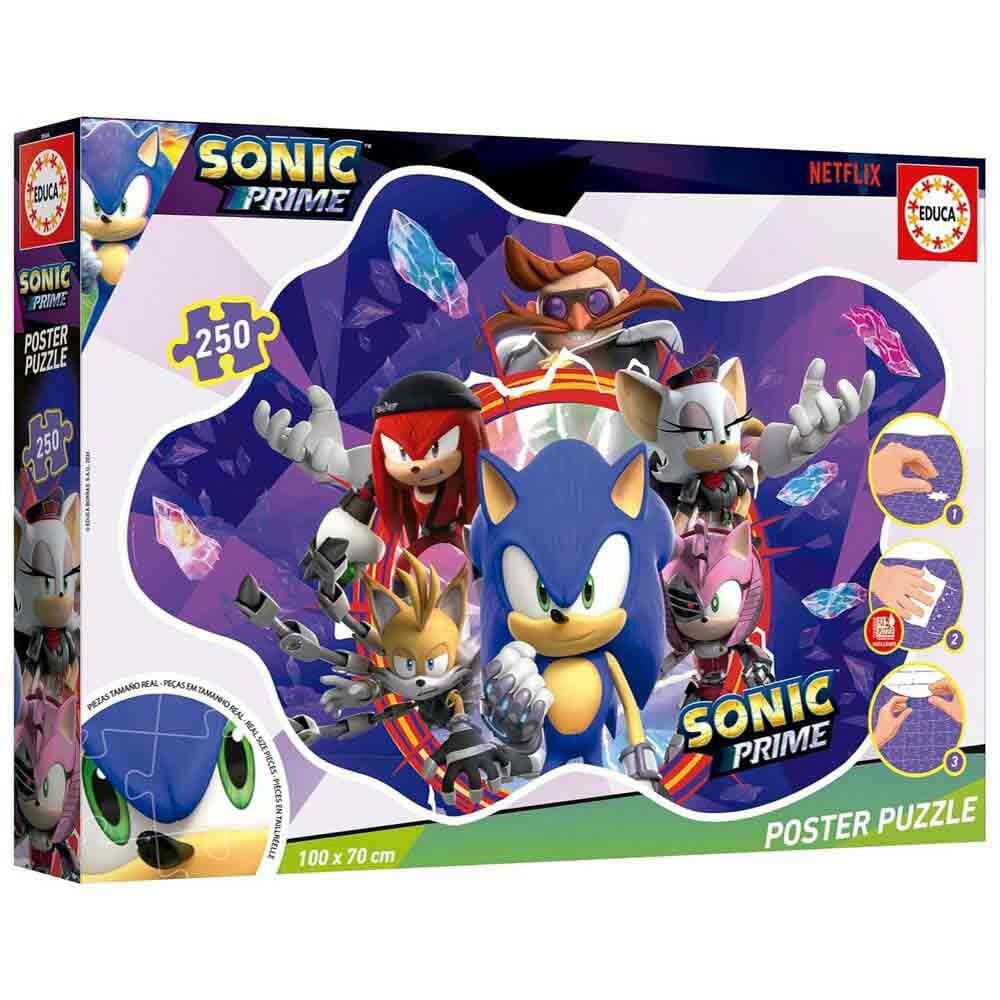 Puzzle, Educa, Sonic Prime, Poster, 250 piese